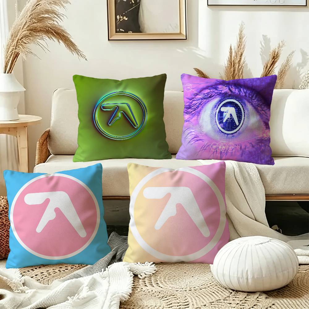 Throw Pillow - A-Aphex Twin Cushion Cover Car Throw