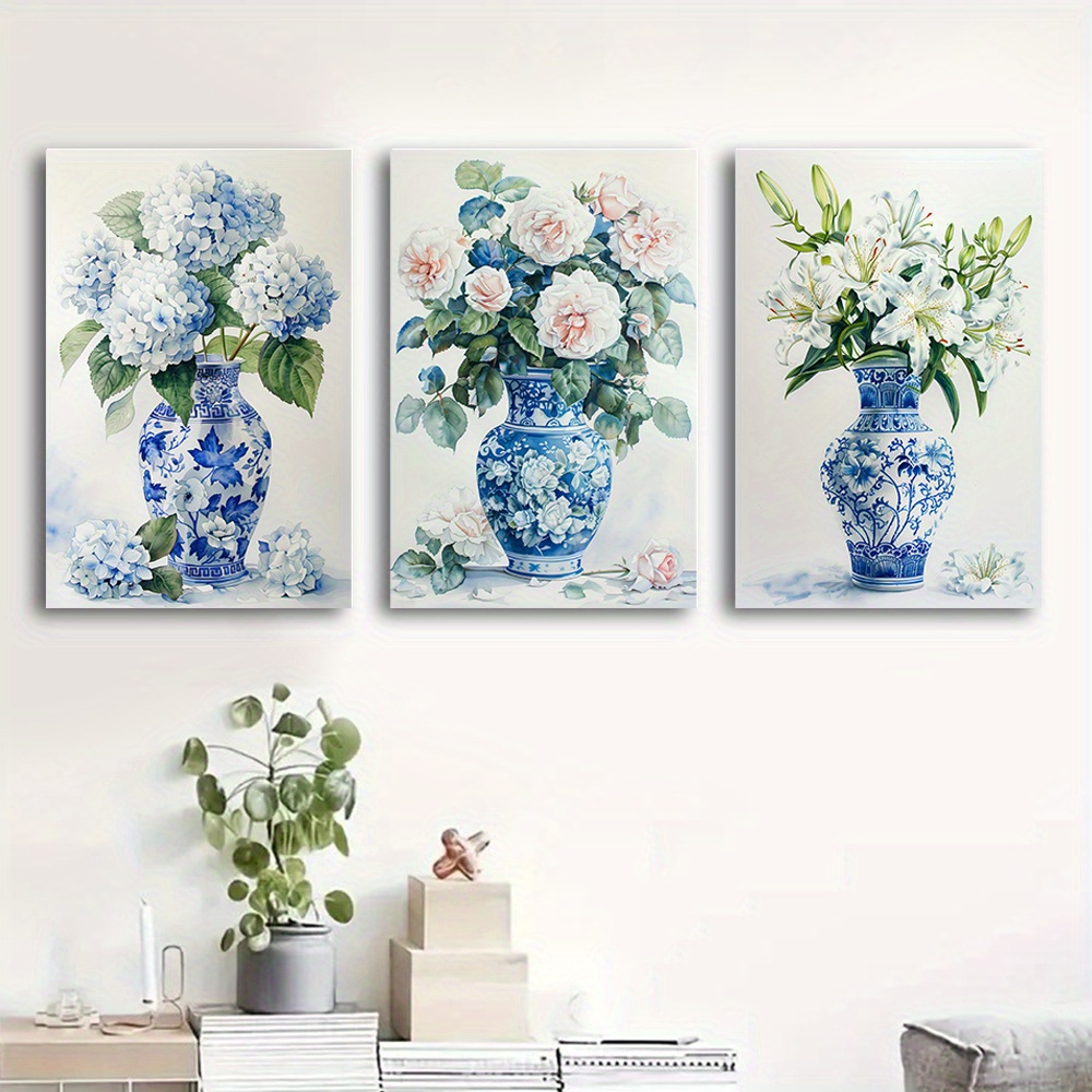 Abstract Canvas Set - (No frame)Set of 3 Unframed Decorative