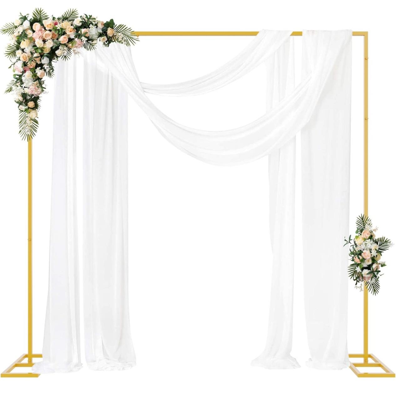 Picture Frame - Gold Metal Square Backdrop Stand 8.2x8.2FT