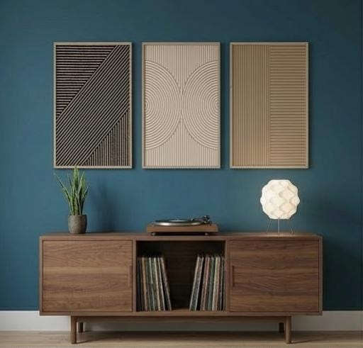 3pcs frameless Canvas Painting - Abstract Canvas Set ulasan dan harga