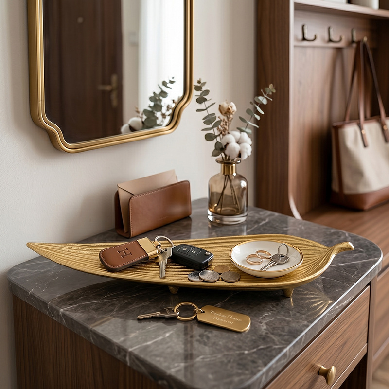 Vintage Gold Decorative Tray,  - Candle Holder Decor ulasan dan harga