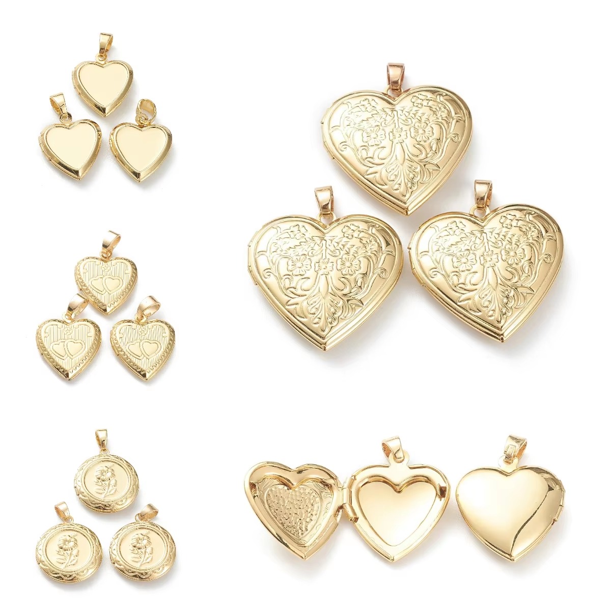 10pcs Heart Photo Locket Penda - Picture Frame ulasan dan harga