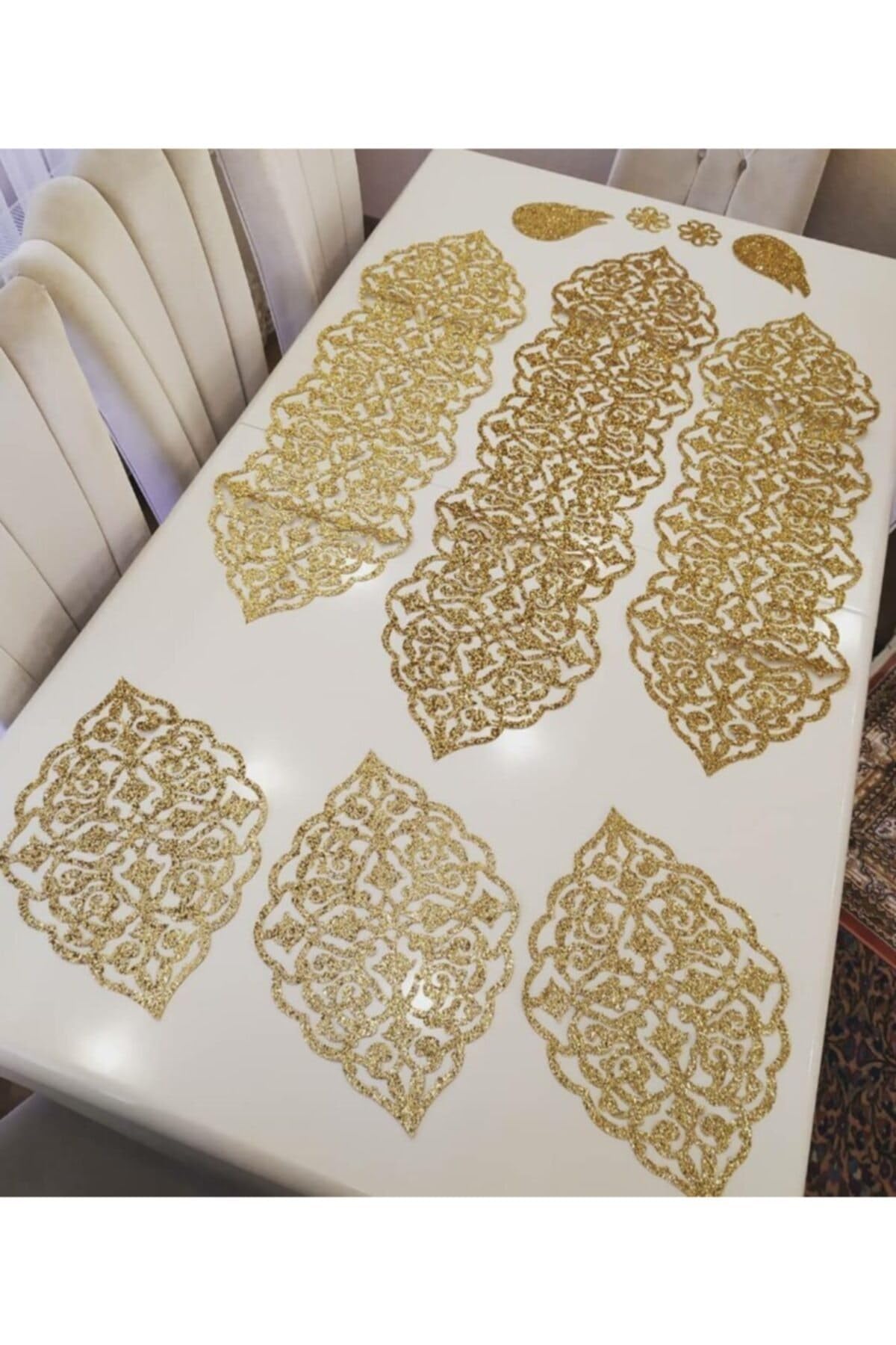 10-Piece Faux Leather Table Ru - Table Runner ulasan dan harga