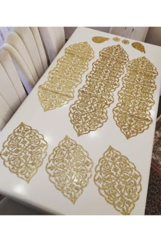 10-Piece Faux Leather Table Ru - Table Runner ulasan dan harga