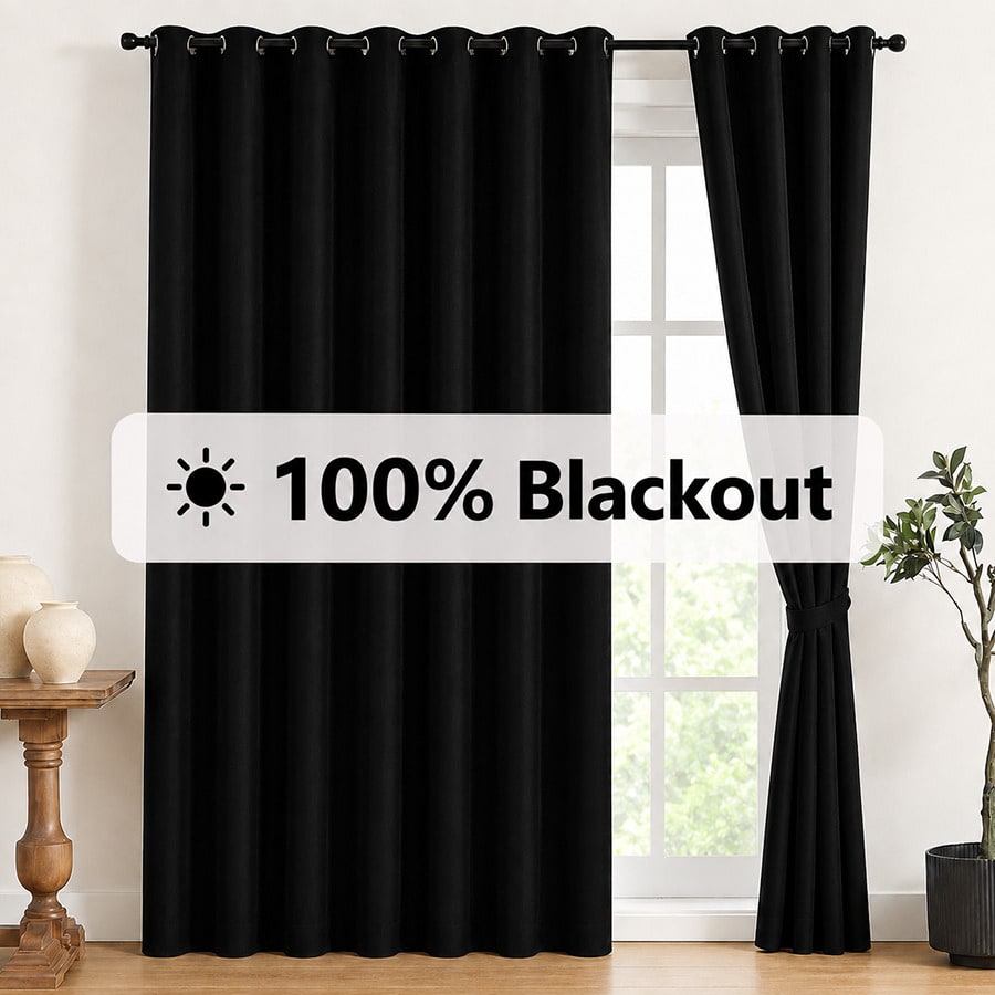 2pcs Blackout Thermal Curtains - Interior Design Living Room ulasan dan harga