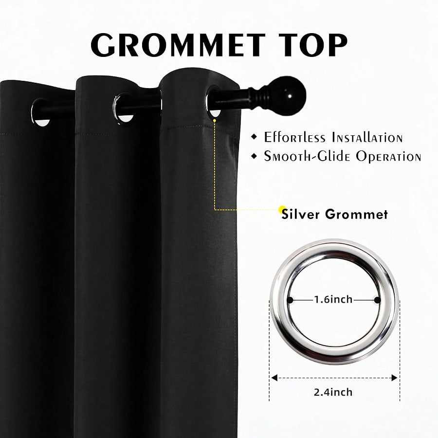 2pcs Blackout Thermal Curtains - Interior Design Living Room ulasan dan harga