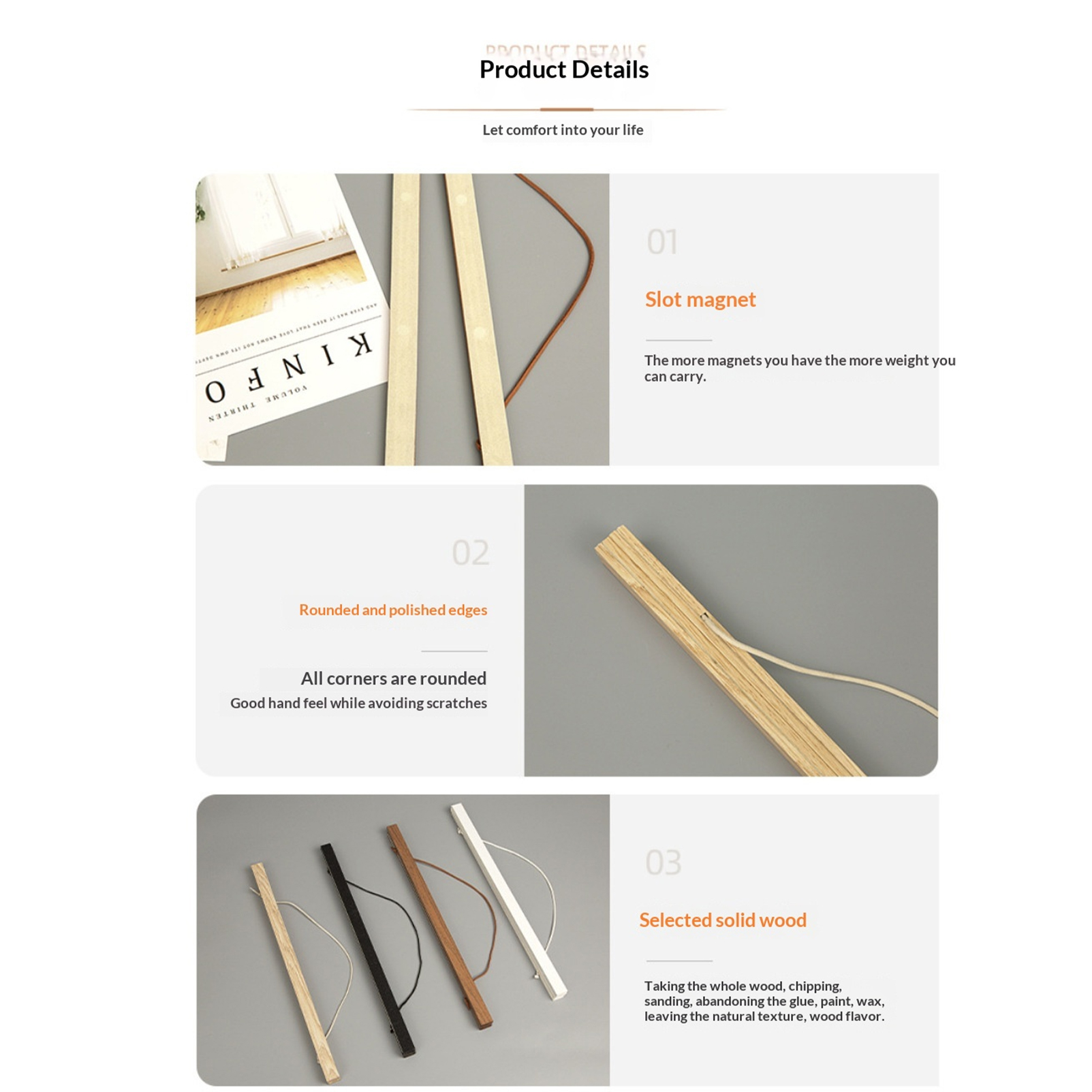 Wooden Magnetic Hanging Scroll - Picture Frame ulasan dan harga