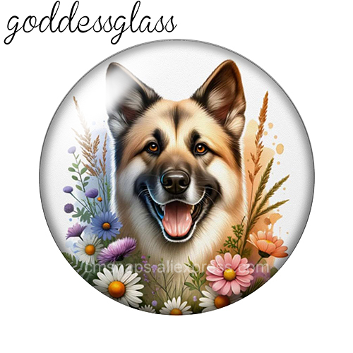 Cute Dogs Among the Flowers Sh - Vase Decor ulasan dan harga