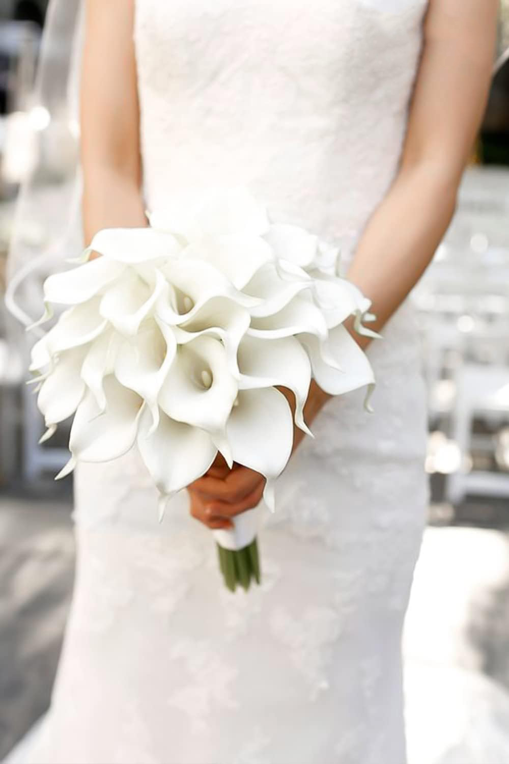White Calla Lily 10Pcs Artific - Vase Decor ulasan dan harga