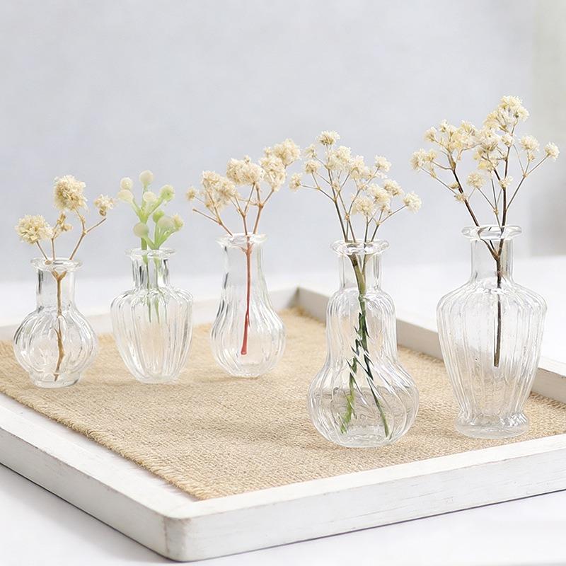 {#} 1Pcs Miniature Glass Vase  - Vase Decor ulasan dan harga