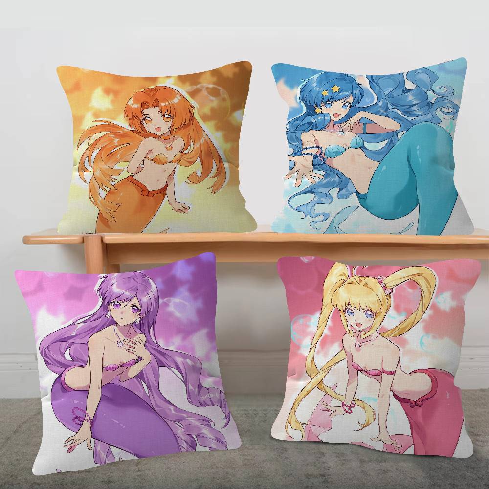 Anime Mermaid Melody Pichi Pic - Throw Pillow ulasan dan harga