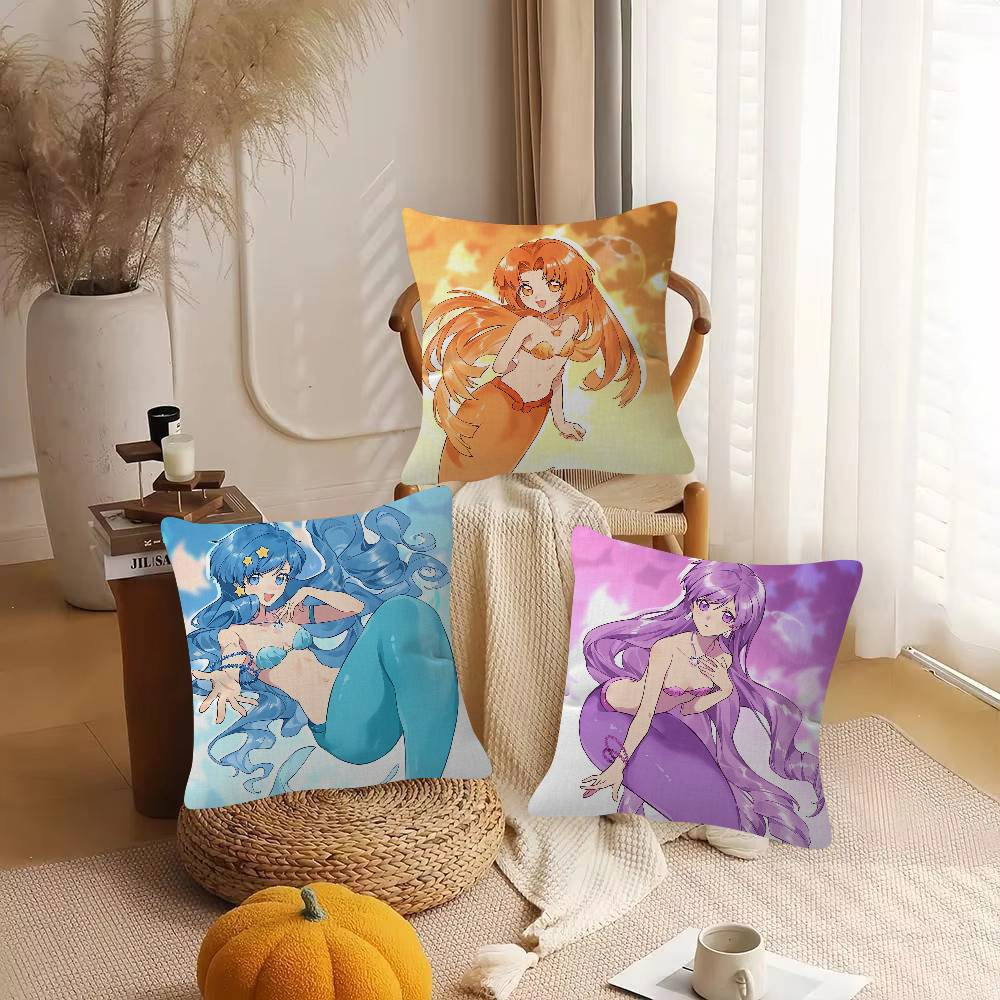 Anime Mermaid Melody Pichi Pic - Throw Pillow ulasan dan harga