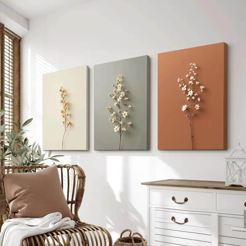 Multiple sizes 3pcs frameless  - Abstract Canvas Set ulasan dan harga