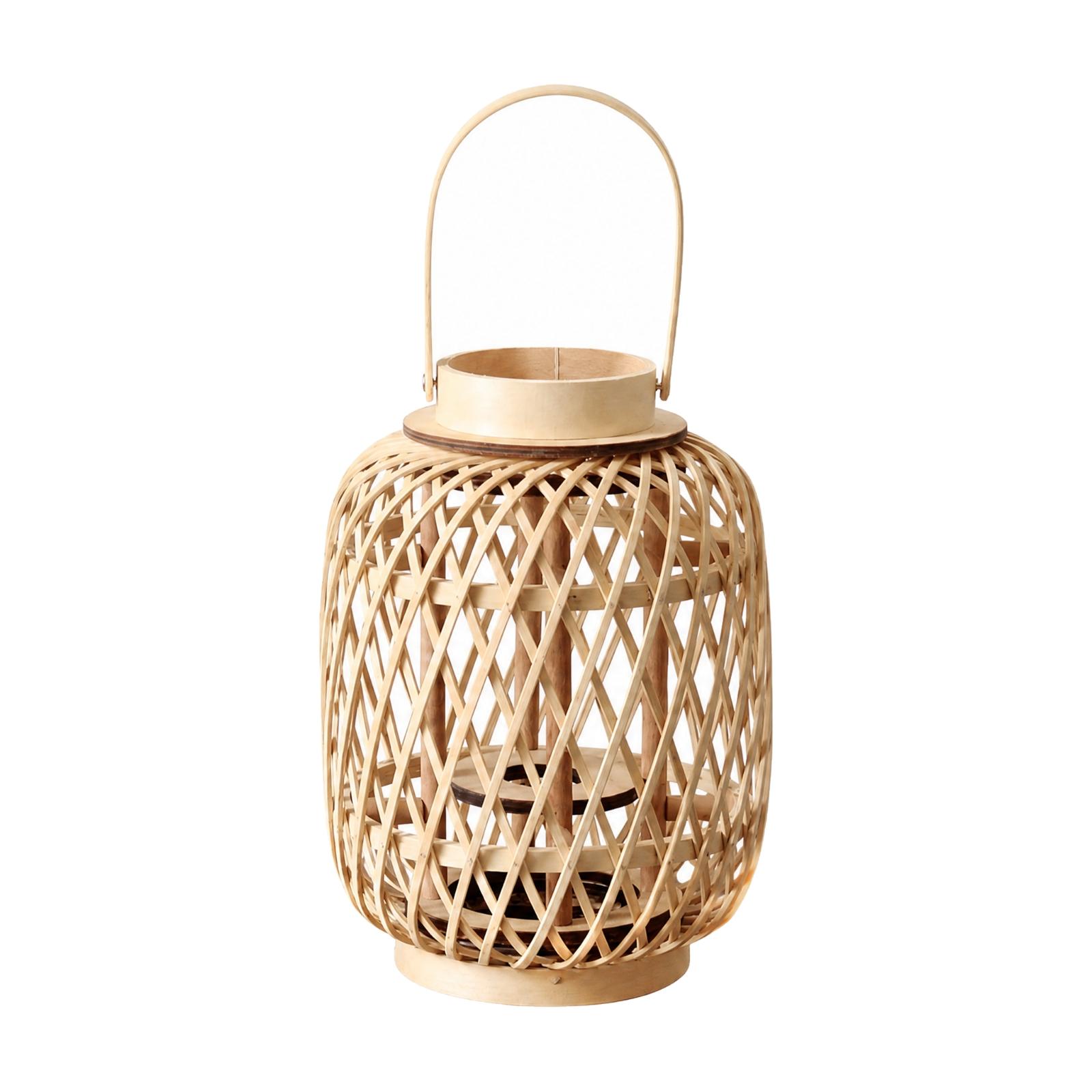 Bamboo Candle Lantern Holder H - Candle Holder Decor ulasan dan harga