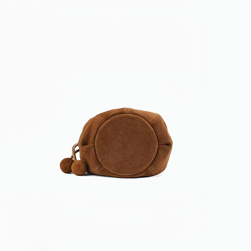 Frosted Suede Bucket Bag Pumpk - Interior Design High End ulasan dan harga
