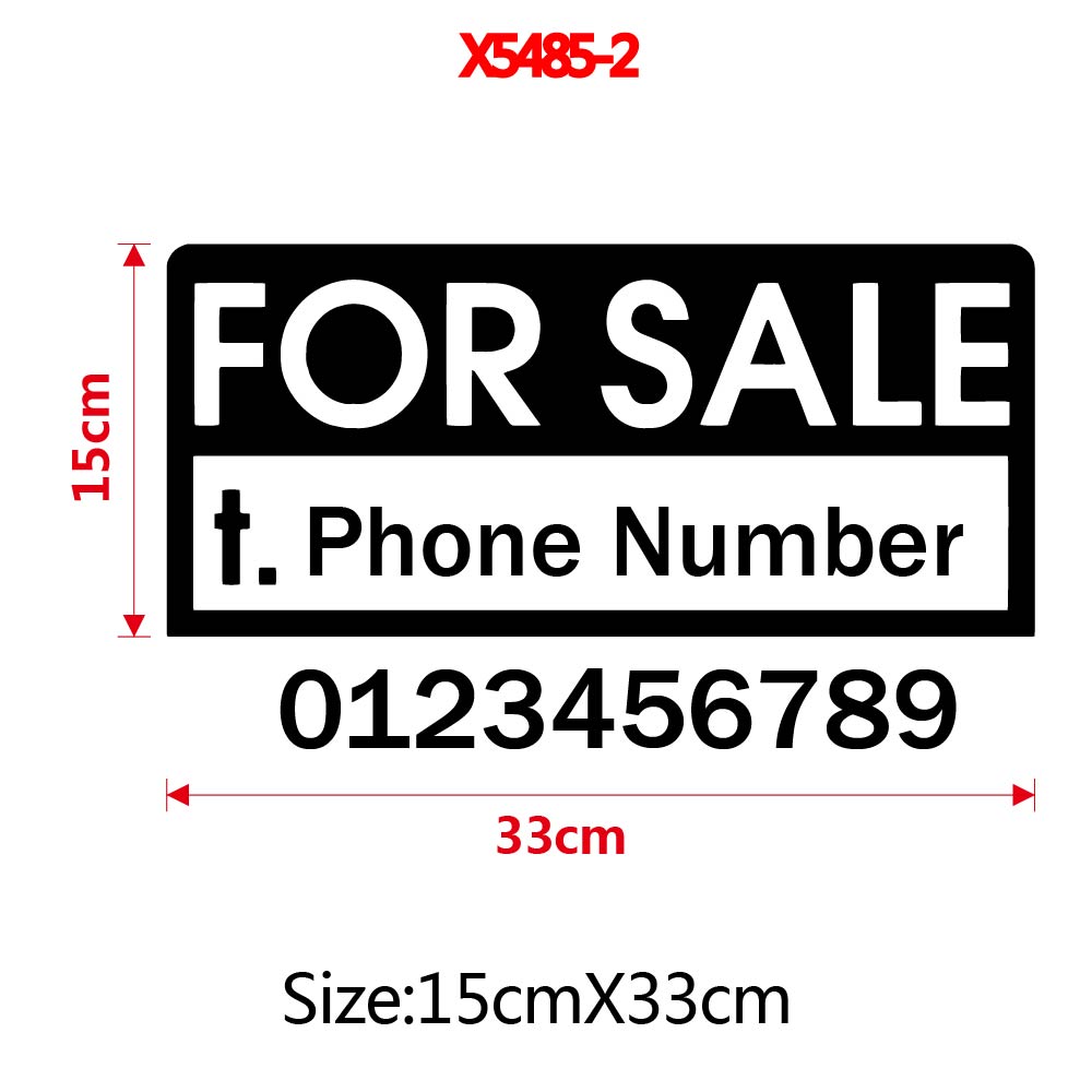 1pc Funny Custom Text with num - Wall Sticker ulasan dan harga