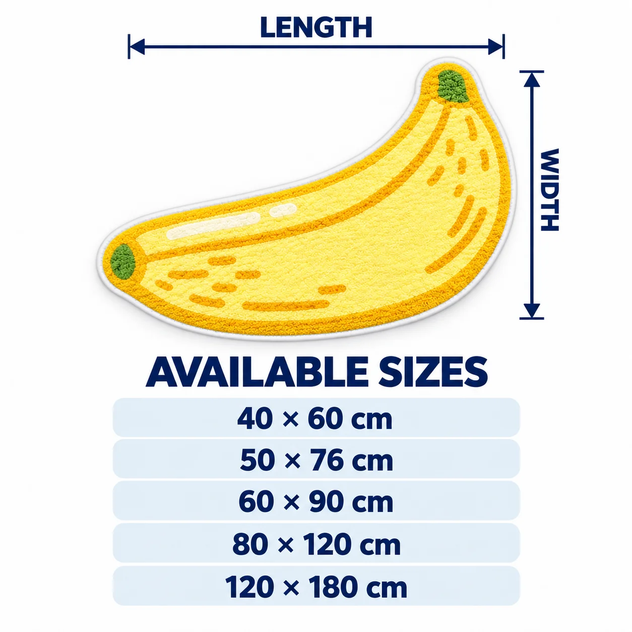 Yellow Banana Shaped Area Rug, - Area Rug ulasan dan harga