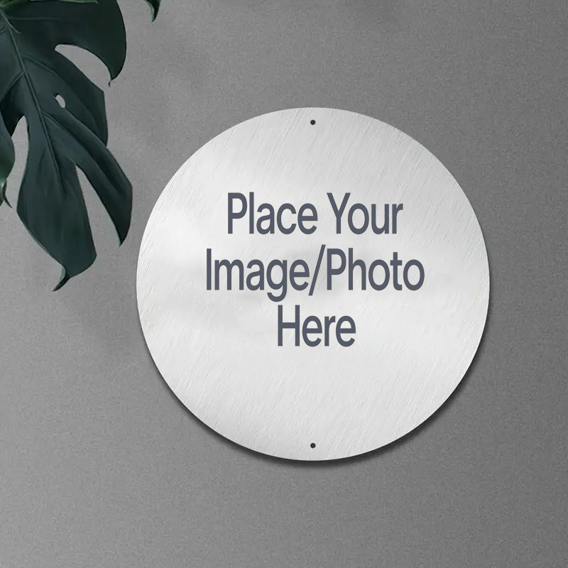 Custom Round Metal Sign with Y - Interior Design Living Room ulasan dan harga