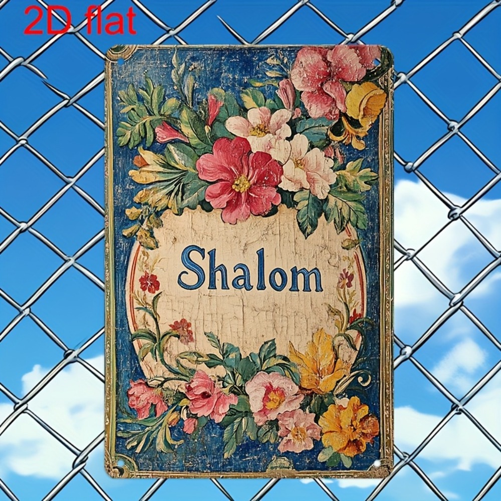 CIFBUY Vintage Floral Shalom A - Wall Art ulasan dan harga