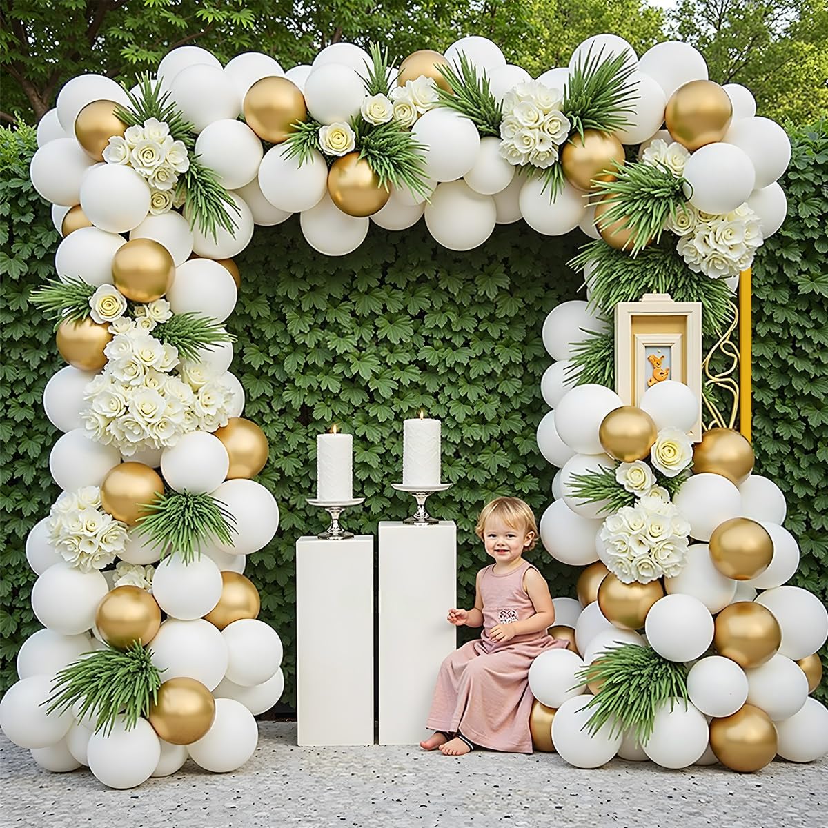 Gold Metal Square Backdrop Sta - Picture Frame ulasan dan harga
