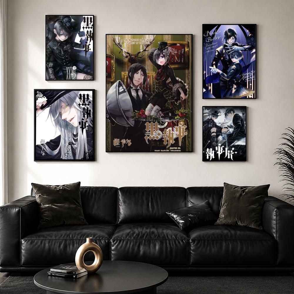 B-Black B-Butler Japanese Anim - Wall Sticker ulasan dan harga