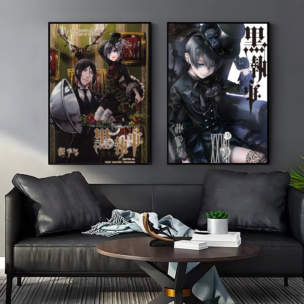 B-Black B-Butler Japanese Anim - Wall Sticker ulasan dan harga